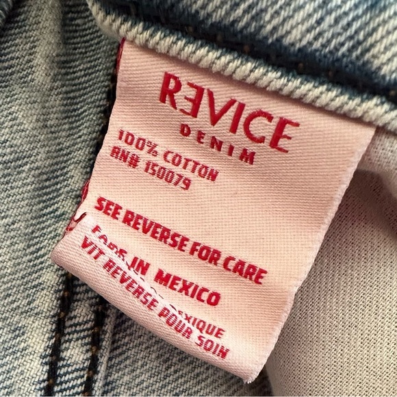 NWT Revice Ex Boyfriend Player One High Rise Straight Leg Distressed Jeans Denim - Picture 9 of 10